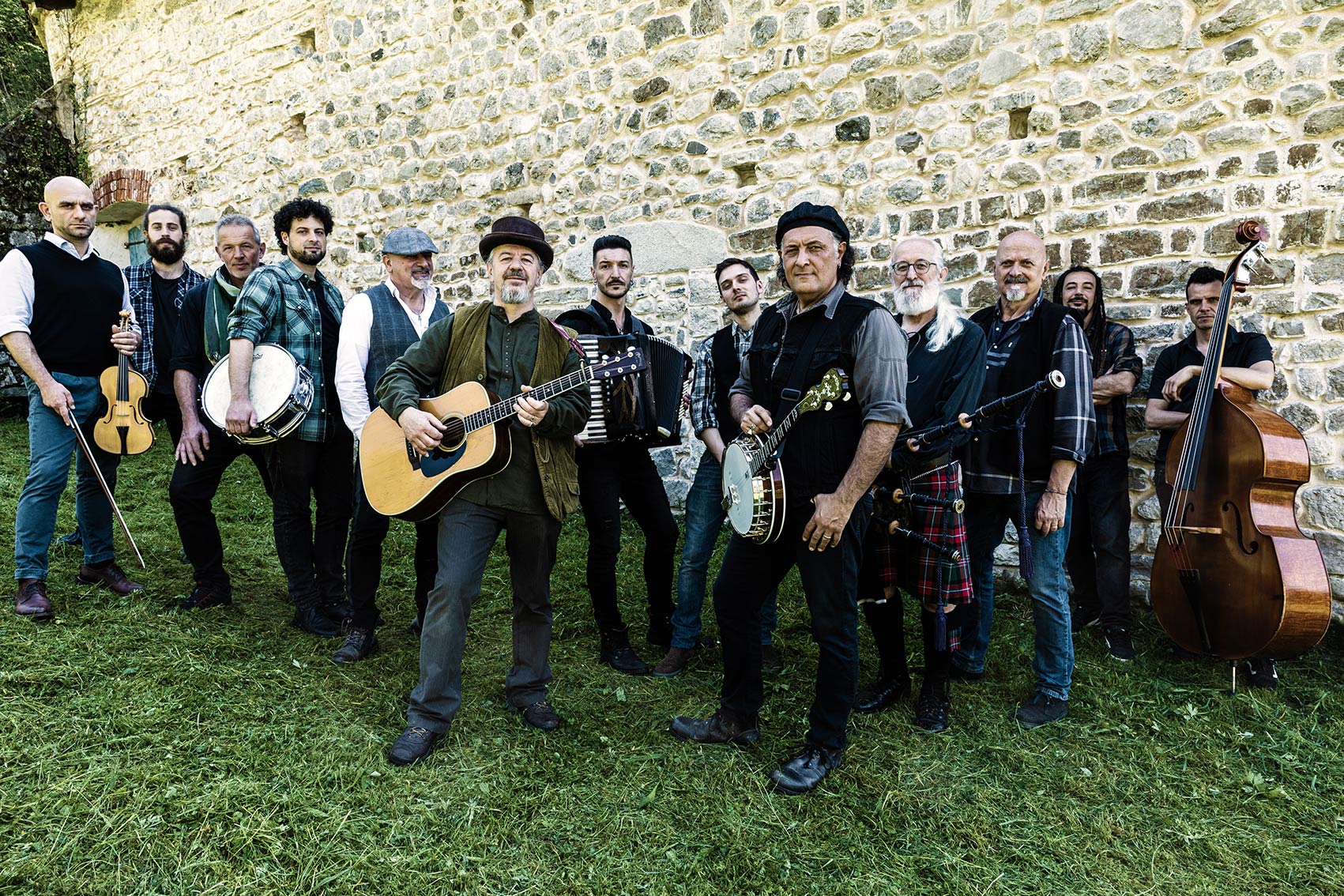 la band i Luf in montagna